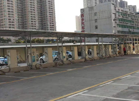 西乡客运站充电站120KW双枪直流充电桩