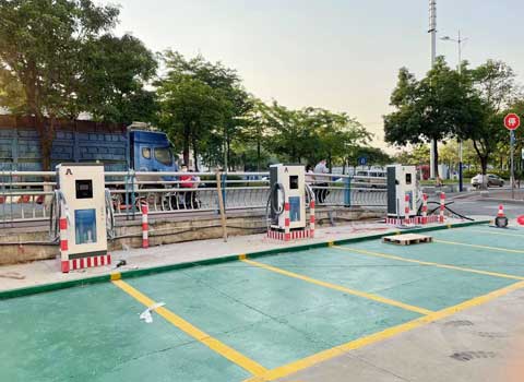 佛山南海三洲村120kw双枪直流充电站项