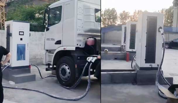 【重卡电动先锋】银河集团300-400kW重卡充电桩：亮点与应用典范(图7)